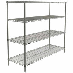 Metro - 2,000 Lb Capacity 4 Shelf Wire Shelving - Starter Unit - Industrial Tool & Supply