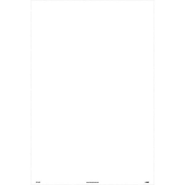 NMC - "Blank", 36" Long x 24" Wide, Rigid Plastic Safety Sign - Rectangular, Use for Workplace/Safety - Industrial Tool & Supply