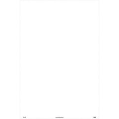 NMC - "Blank", 36" Long x 24" Wide, Rigid Plastic Safety Sign - Rectangular, Use for Workplace/Safety - Industrial Tool & Supply