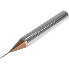 Seco - 0.8mm, 2 Flute, Single End, Solid Carbide, 0.2mm Corner Radius End Mill - 50mm OAL, 28° Helix, Right Hand Flute, 0.6mm LOC, Right Hand Cut, 8mm Extended Reach - Industrial Tool & Supply