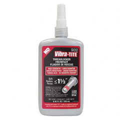 Vibra-Tite - 250 mL Bottle, Red, Large Diameter/High Strength Threadlocker - Industrial Tool & Supply