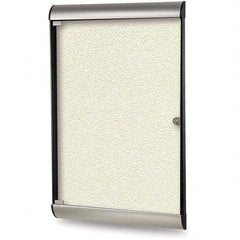 Ghent - Cork Bulletin Boards Style: Enclosed Bulletin Board Color: Ivory - Industrial Tool & Supply