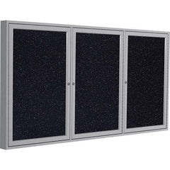 Ghent - Cork Bulletin Boards Style: Enclosed Recycled Rubber Bulletin Board Color: Confetti - Industrial Tool & Supply