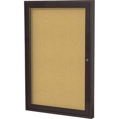 Ghent - Cork Bulletin Boards Style: Enclosed Cork Bulletin Boards Color: Natural Cork - Industrial Tool & Supply