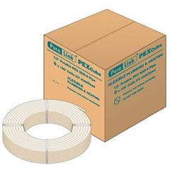 Mueller Industries - 0.475" ID x 5/8" OD, 100' Long, PEX-A Tube - Natural with Blue Print, 100 Max psi - Industrial Tool & Supply