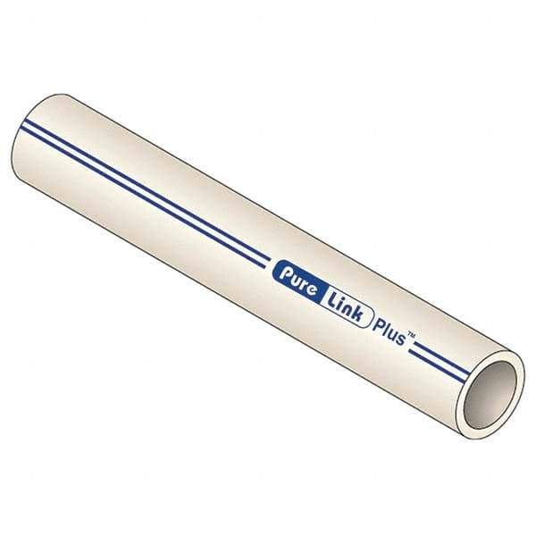 Mueller Industries - 0.671" ID x 7/8" OD, 20' Long, PEX-A Tube - Natural with Blue Print, 100 Max psi - Industrial Tool & Supply