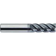 Square End Mill: 5/16'' Dia, 13/16'' LOC, 5/16'' Shank Dia, 2-1/2'' OAL, 5 Flutes, Solid Carbide Single End, Helical Flute, 40 ° Helix, Centercutting, RH Cut, RH Flute