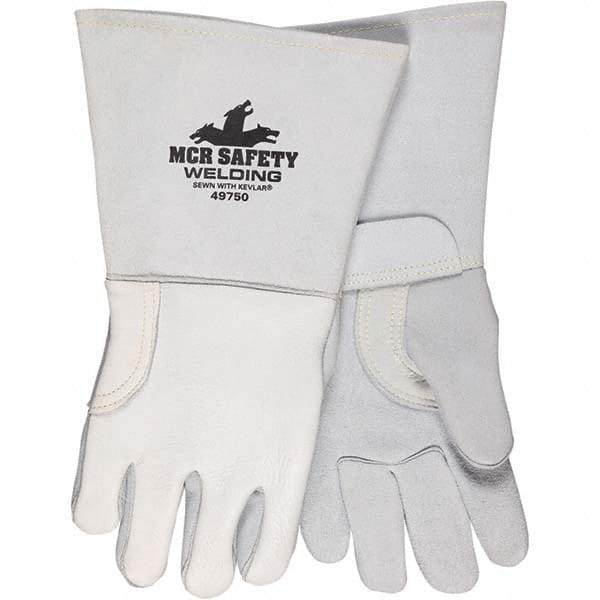 MCR Safety - Size M Foam Lined Elkskin Welding Glove - Industrial Tool & Supply