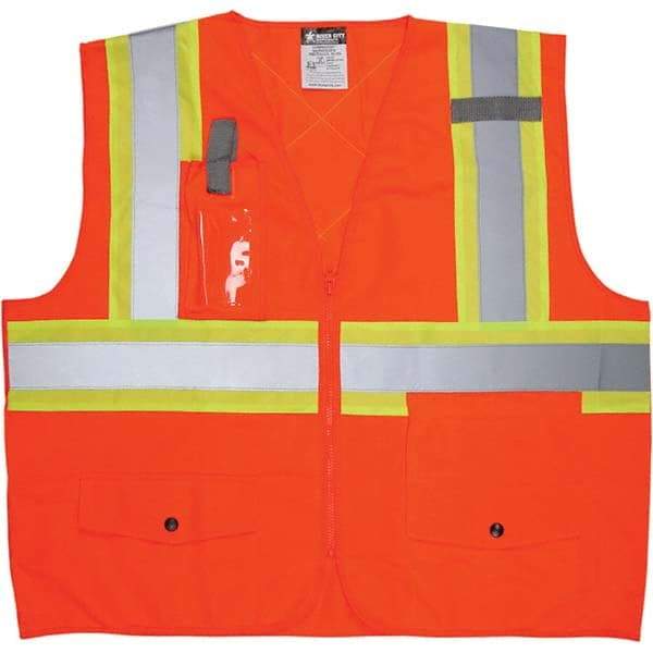 MCR Safety - High Visibility Vests Vest Style: Surveyor's Vest Type: Hi Visibility - Industrial Tool & Supply