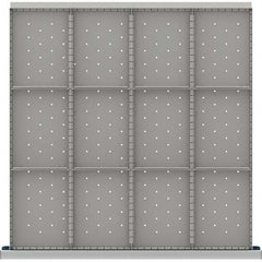 LISTA - 12-Compartment Drawer Divider Layout for 3.15" High Drawers - Industrial Tool & Supply