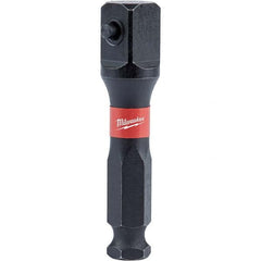 Milwaukee Tool - Socket Adapters & Universal Joints Type: Impact Adapter Male Size: 7/16 Socket Drive to 1/2 Hex - Industrial Tool & Supply