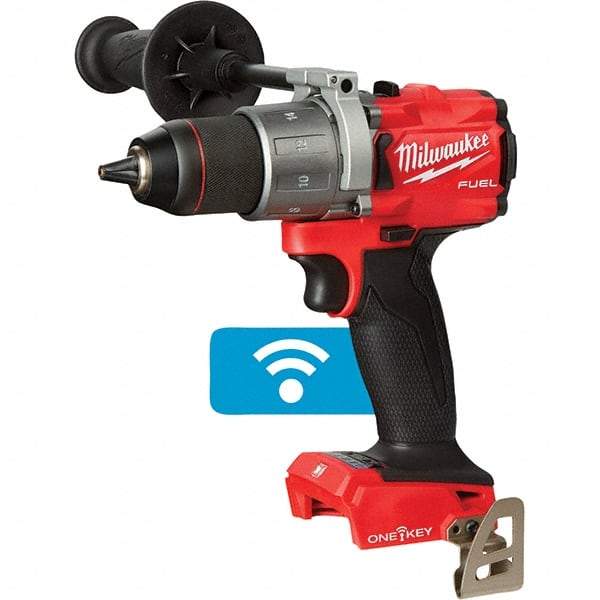 Milwaukee Tool - 18 Volt 1/2" Chuck Pistol Grip Handle Cordless Drill - 0-2000 RPM, Keyless Chuck, Reversible, Lithium-Ion Batteries Not Included - Industrial Tool & Supply