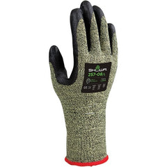 SHOWA - Size S (6), ANSI Cut Lvl A7, Puncture Lvl 2, Abrasion Lvl 4, Foam Nitrile Coated Kevlar/Stainless Steel Cut Resistant Gloves - Exact Industrial Supply