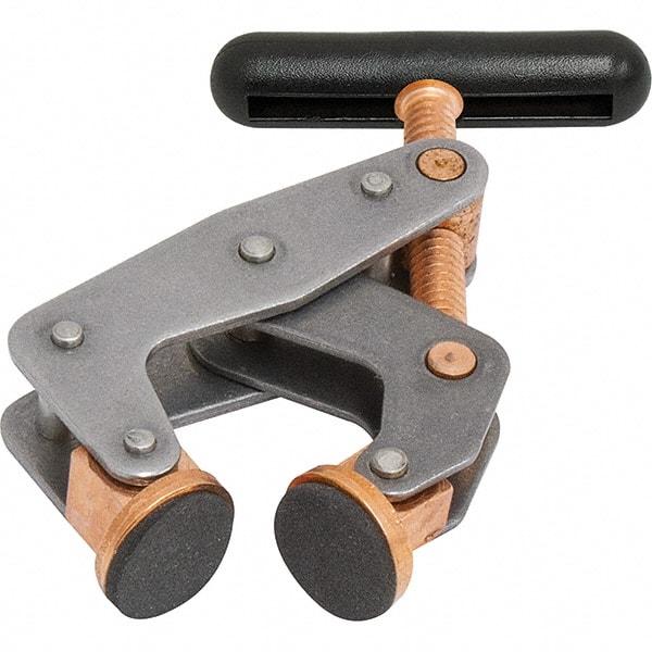 Kant Twist - 1,500 Lb, 3" Max Opening, 1-1/4" Open Throat Depth, 1-3/4" Closed Throat Depth, Cantilever Clamp - Polyethylene Jaw, T-Handle, 1-7/8" Max Width - Industrial Tool & Supply