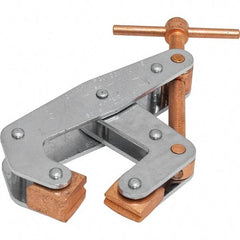 Kant Twist - 700 Lb, 2-1/2" Max Opening, 1-1/2" Open Throat Depth, 1-1/2" Closed Throat Depth, Cantilever Clamp - Polyethylene Jaw, T-Handle, 1-3/8" Max Width - Industrial Tool & Supply