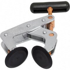 Kant Twist - 800 Lb, 2" Max Opening, 1-1/8" Open Throat Depth, 1-1/4" Closed Throat Depth, Cantilever Clamp - Polyethylene Jaw, T-Handle, 1-3/8" Max Width - Industrial Tool & Supply