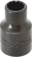 Proto - 5/16", 3/8" Drive, Standard Hand Socket - 12 Points, 1-3/32" OAL, Alloy Steel, Black Finish - Industrial Tool & Supply