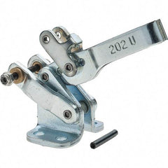 De-Sta-Co - 200 Lb Inner Hold Capacity, Horiz Mount, Air Power Hold-Down Toggle Clamp - 1/8 NPT Port, 34 Max psi, 102° Bar Opening, 26.92mm Height Under Bar - Industrial Tool & Supply