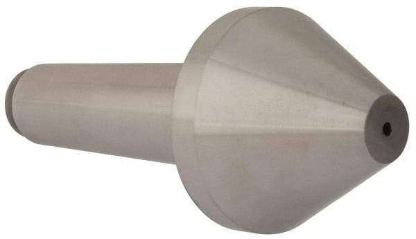 Riten - 3-1/2" Head Diam, Hardened Tool Steel Bull Nose Point Solid Dead Center - 5MT Morse Taper, 3-1/2" Point Diam, 2.155" Point Length - Industrial Tool & Supply