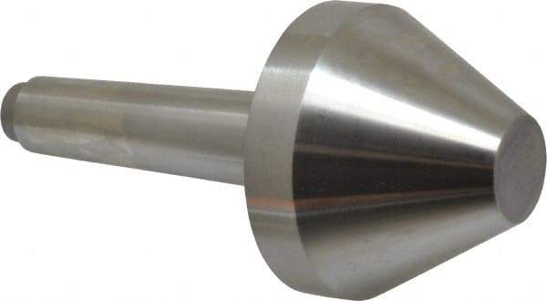 Riten - 2-3/4" Head Diam, Hardened Tool Steel Bull Nose Point Solid Dead Center - 3MT Morse Taper, 2-3/4" Point Diam, 1.508" Point Length - Industrial Tool & Supply