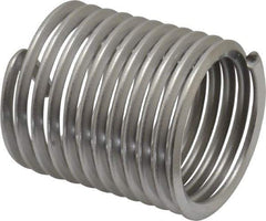Heli-Coil - 1-1/2 - 6 UNC, 2-1/4" OAL, Free Running Helical Insert - 11-1/2 Free Coils, Tanged, 304 Stainless Steel, Bright Finish, 1-1/2D Insert Length - Industrial Tool & Supply