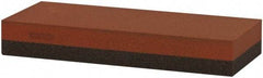Norton - 5" Long x 2" Wide x 3/4" Thick, Aluminum Oxide Sharpening Stone - Rectangle, Coarse, Fine Grade - Industrial Tool & Supply