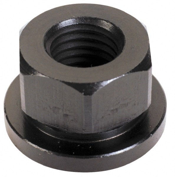TE-CO - 1-1/4 - 7, 2-1/2" Flange Diam, 1-1/4" High, 1-13/16" Across Flats, Flange Nut - Industrial Tool & Supply