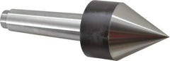 Riten - MT4 Taper Shank, Live Center - 2-1/2" Point Diam, 3-7/16" Point Len, 260 Lb Max Workpc, Pipe Nose Point - Industrial Tool & Supply