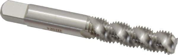 Heli-Coil - M8x1.25 Metric Coarse, 3 Flute, Bottoming Chamfer, Bright Finish, High Speed Steel Spiral Flute STI Tap - Right Hand Flute, 2-15/16" OAL, 9.68mm Shank Diam, 1-1/4" Thread Length, 5H Class of Fit - Exact Industrial Supply