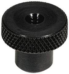 Jergens - 1-1/2 Inch Head, Steel Knob - Knurled, Carbon Steel, with Black Oxide Finish - Industrial Tool & Supply