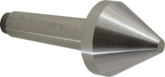 Riten - 2-3/4" Head Diam, Hardened Tool Steel Bull Nose Point Solid Dead Center - 4MT Morse Taper, 2-3/4" Point Diam, 1.939" Point Length - Industrial Tool & Supply