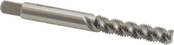 Heli-Coil - M5x0.80 Metric Coarse, 3 Flute, Bottoming Chamfer, Bright Finish, High Speed Steel Spiral Flute STI Tap - Right Hand Flute, 2-1/2" OAL, 6.48mm Shank Diam, 1" Thread Length, 5H Class of Fit - Exact Industrial Supply