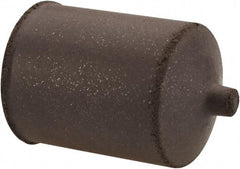 Cratex - 7/8" Max Diam x 1-1/4" Long, Cone, Rubberized Point - Medium Grade, Silicon Carbide, 1/4" Arbor Hole, Unmounted - Industrial Tool & Supply
