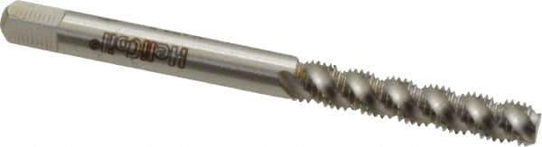 Heli-Coil - M4x0.70 Metric Coarse, 3 Flute, Bottoming Chamfer, Bright Finish, High Speed Steel Spiral Flute STI Tap - Right Hand Flute, 2-3/8" OAL, 4.93mm Shank Diam, 7/8" Thread Length, 5H Class of Fit - Exact Industrial Supply