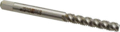 Heli-Coil - M4x0.70 Metric Coarse, 3 Flute, Bottoming Chamfer, Bright Finish, High Speed Steel Spiral Flute STI Tap - Right Hand Flute, 2-3/8" OAL, 4.93mm Shank Diam, 7/8" Thread Length, 5H Class of Fit - Exact Industrial Supply
