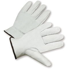 Select Grain Goatskin Leather Drivers Gloves Medium - Industrial Tool & Supply