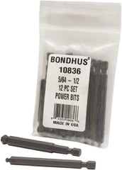 Bondhus - Hex Driver Sets - MP 5/64-1/2" 12PC POWER BIT SET-BONDHUS - Industrial Tool & Supply