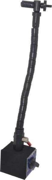 Fowler - 85 Lb; 180 Lb Magnetic Force, Fine Adjustment Indicator Positioner & Holder with Base - Flexible Arm, 2-1/2" Base Height - Industrial Tool & Supply