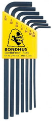 Bondhus - 7 Piece L-Key Hex Key Set - Industrial Tool & Supply