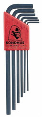 Bondhus - 6 Piece L-Key Hex Key Set - Industrial Tool & Supply