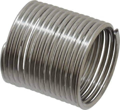 Recoil - 3/4-16 UNF, 1-1/8" OAL, Free Running Helical Insert - 15-1/8 Free Coils, Tanged, Stainless Steel, 1-1/2D Insert Length - Industrial Tool & Supply