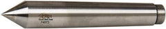 Riten - 0.72" Head Diam, Carbide-Tipped Steel Standard Point Solid Dead Center - B&S 7 Brown & Sharpe Taper, 0.72" Point Diam, 1-1/8" Point Length, 4-3/8" OAL - Industrial Tool & Supply
