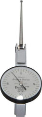 TESA Brown & Sharpe - 0.02 Inch Range, 0.0005 Inch Dial Graduation, Horizontal Dial Test Indicator - 1 Inch White Dial, 0-10-0 Dial Reading, Accurate to 0.0005 Inch - Industrial Tool & Supply