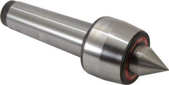 Rohm - MT6 Taper Shank, 4.134" Head Diam 2,500 Lb Capacity Live Center - 2,600 Max RPM, 3.217" Head Length, 1.9685" Point Diam, 2.264" Point Len, 7,700 Lb Max Workpc, 13.15" OAL, Standard Point - Industrial Tool & Supply