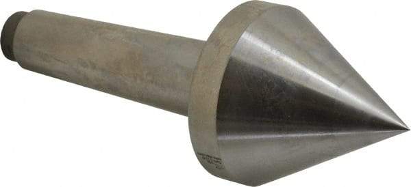 Riten - 2-3/4" Head Diam, Hardened Tool Steel Pipe Nose Point Solid Dead Center - 4MT Morse Taper, 2-3/4" Point Diam, 2.37" Point Length - Industrial Tool & Supply