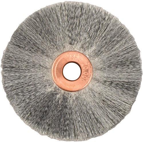 2″ Small Diameter Crimped Wire Wheel, .003″ Steel Fill, 1/4″ Arbor Hole - Industrial Tool & Supply