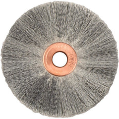 2″ Small Diameter Crimped Wire Wheel, .003″ Steel Fill, 1/4″ Arbor Hole - Industrial Tool & Supply
