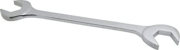 Proto - 1-5/16" Standard Open End Wrench - 13-1/8" OAL, Double End, Chrome Finish, 15° & 60° Head Angle - Industrial Tool & Supply