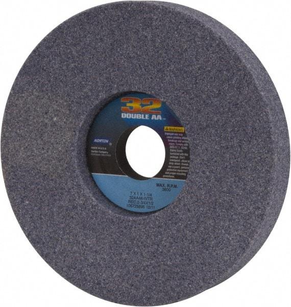 Norton - 7" Diam x 1-1/4" Hole x 1" Thick, I Hardness, 46 Grit Surface Grinding Wheel - Aluminum Oxide, Type 5, Coarse Grade, 3,600 Max RPM, Vitrified Bond, One-Side Recess - Industrial Tool & Supply