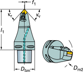 C6-DCMNN-00090-16 Capto® and SL Turning Holder - Industrial Tool & Supply